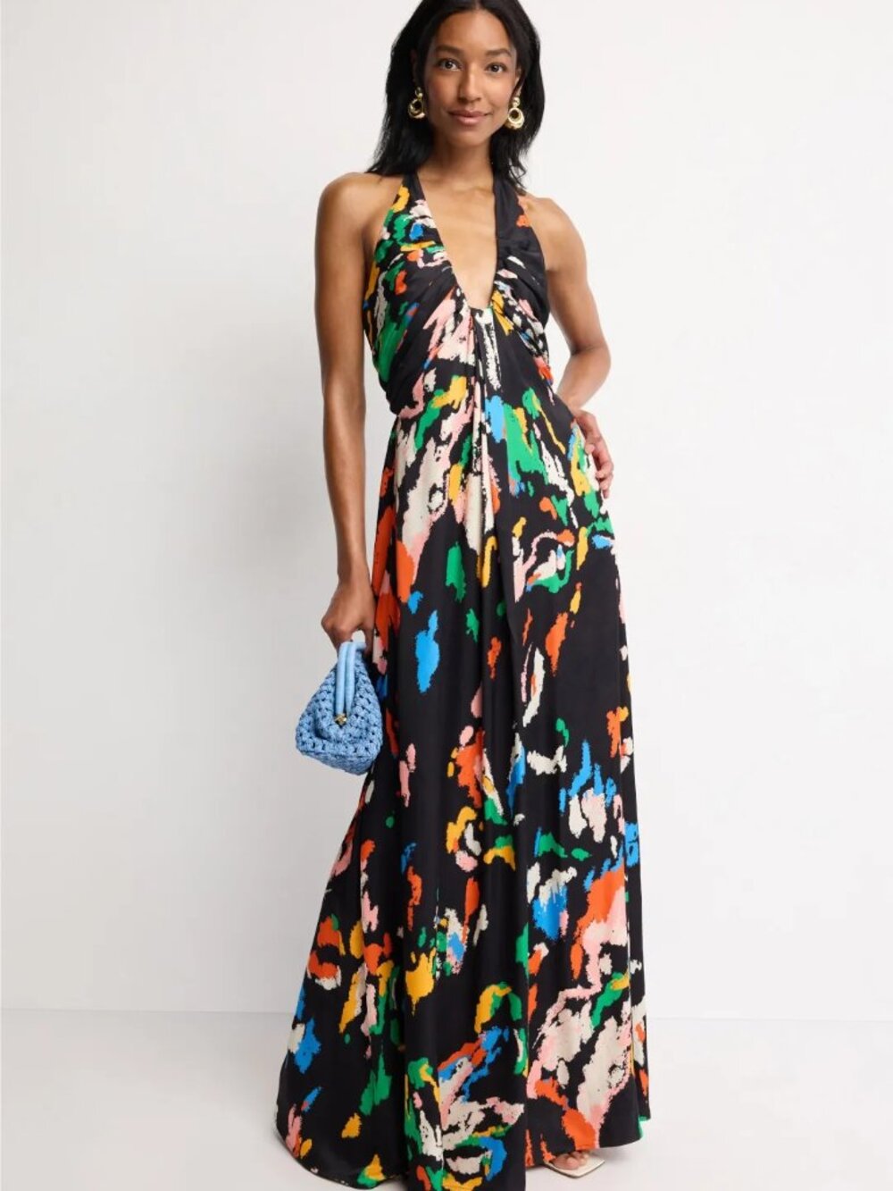 ALC Printed halter dress Size 6